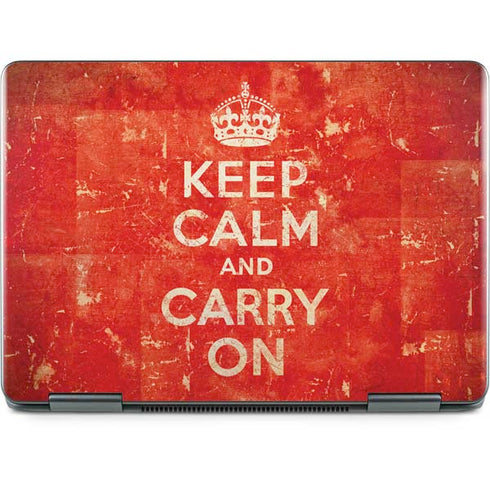Keep Calm and Carry On Distressed Notebook 9 Pro 13in (2017) Skin